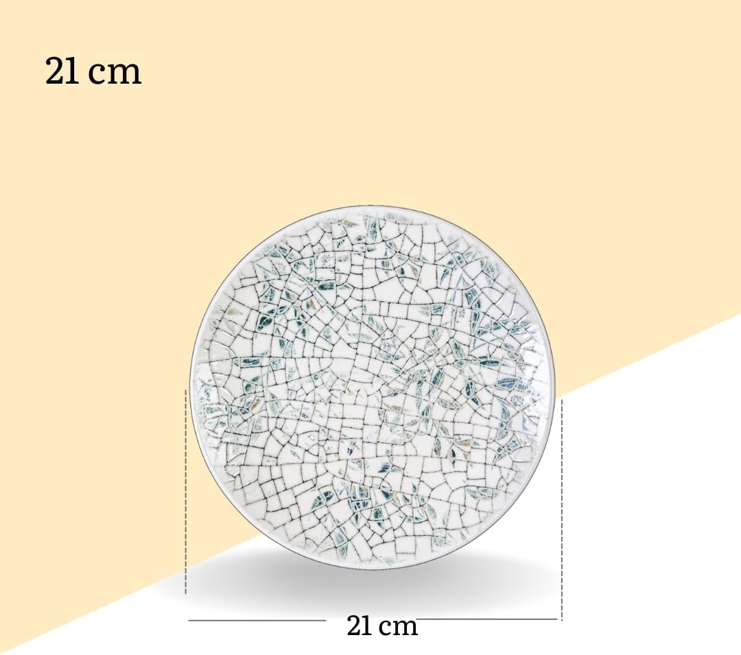 Wilmax Teller 21 cm 2er-Set Mehrfarbig aus Porzellan