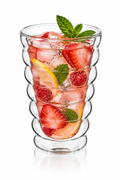 Wilmax Doppelwandiger Thermobecher 300 ml Transparent aus Glas