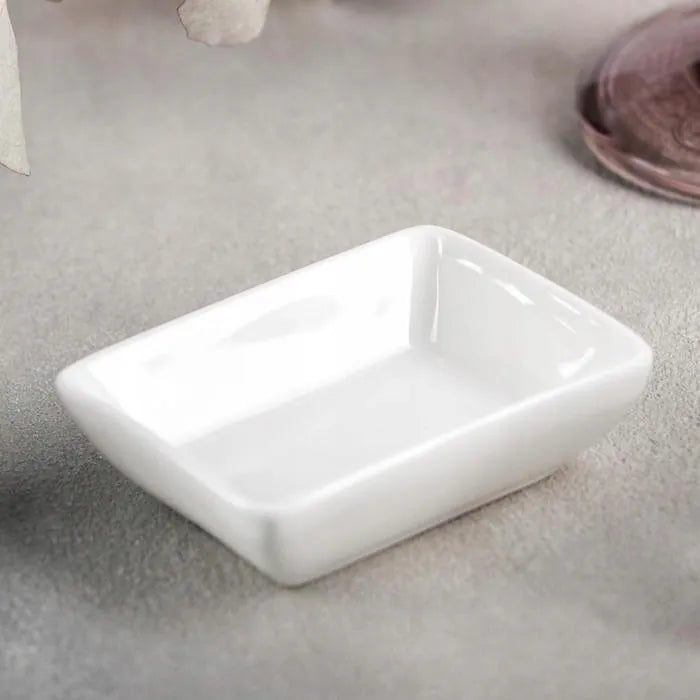 Wilmax Saucenschale 8 × 6 cm Weiß aus Porzellan