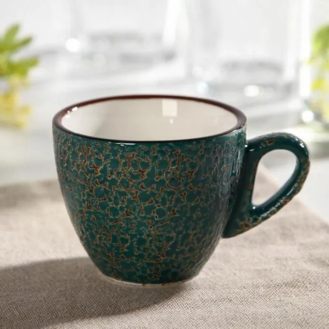 Wilmax Tasse 300 ml Grün aus Porzellan