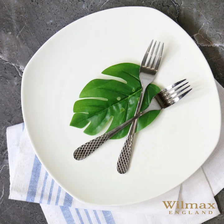 Wilmax Servierplatte 29,5 cm Weiß aus Porzellan