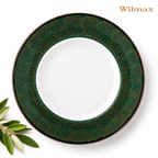 Wilmax Teller 25 cm Grün aus Porzellan
