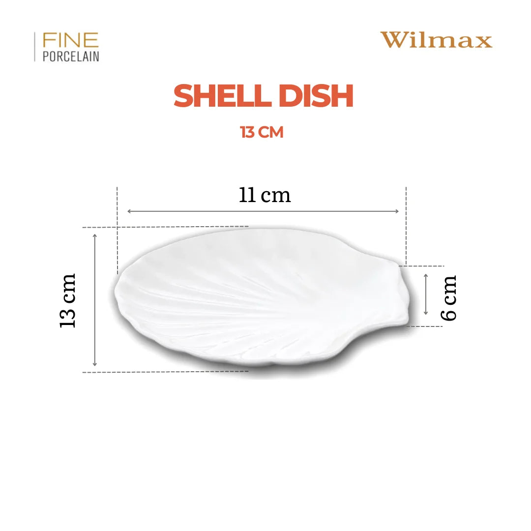 Wilmax Fischplate13 cm Weiß aus Porzellan