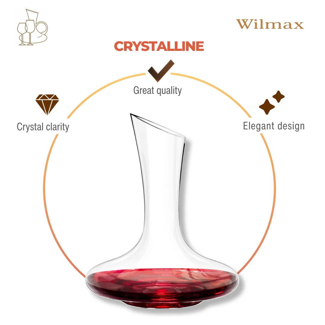 Wilmax Weindekanter 1500 ml Transparent aus Wilmax Crystalline-Serie