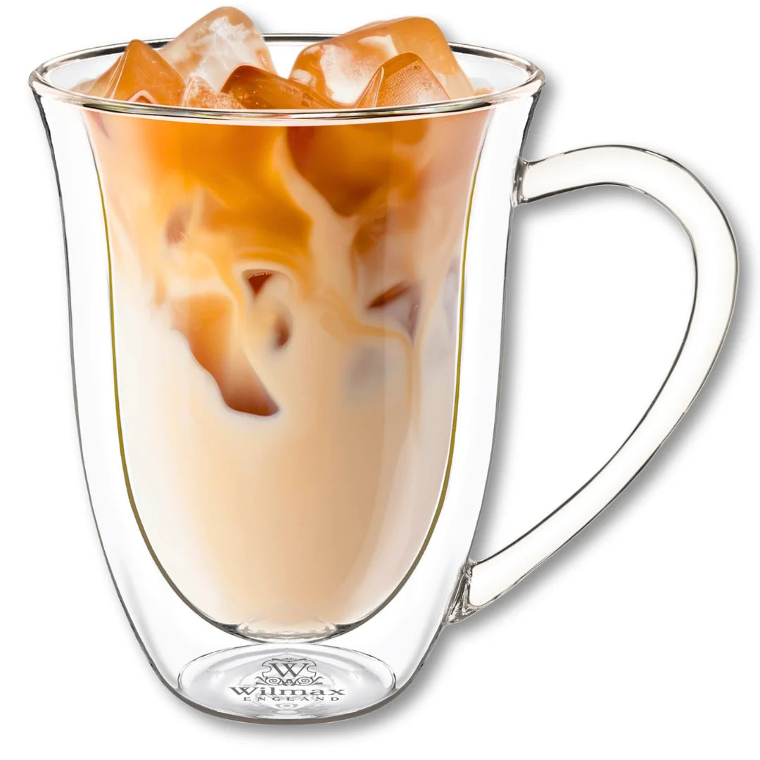 Wilmax Doppelwandiger Becher 300 ml Transparent aus Glas
