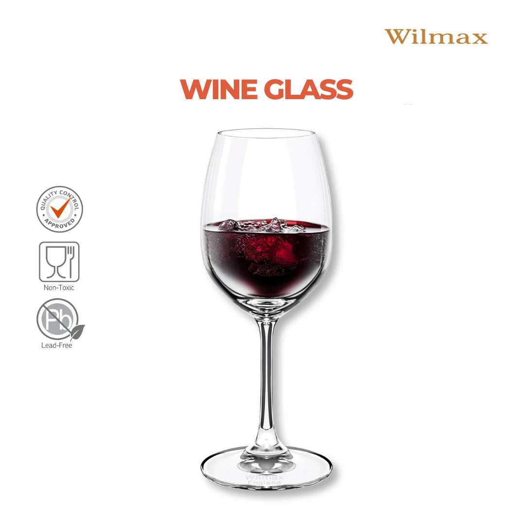 Wilmax Weinglas 350 ml 6er-Set Transparent aus Wilmax Crystalline-Serie