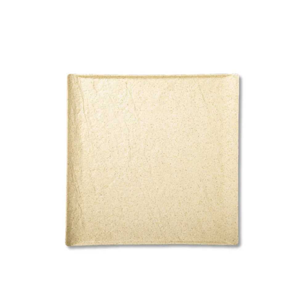Wilmax Quadratischer Teller 17 × 17 cm Sand aus Porzellan