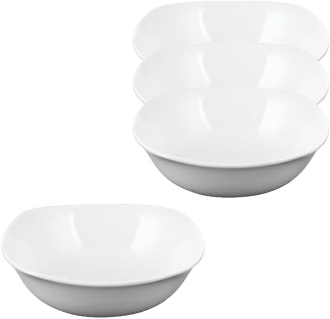 Wilmax Schale 345 ml 14,5 × 14,5 cm 4er-Set Weiß aus Porzellan