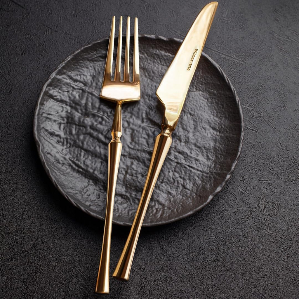 Wilmax Teller 18 cm 6er-Set Schwarz aus Porzellan