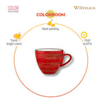 Wilmax Espressotasse 75 ml Rot aus Porzellan