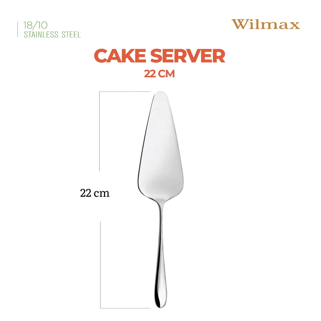 Wilmax Tortenheber 22 cm Silber aus Edelstahl