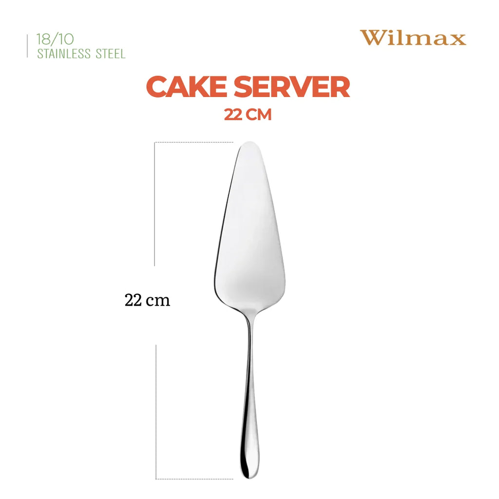 Wilmax Tortenheber 22 cm Silber aus Edelstahl