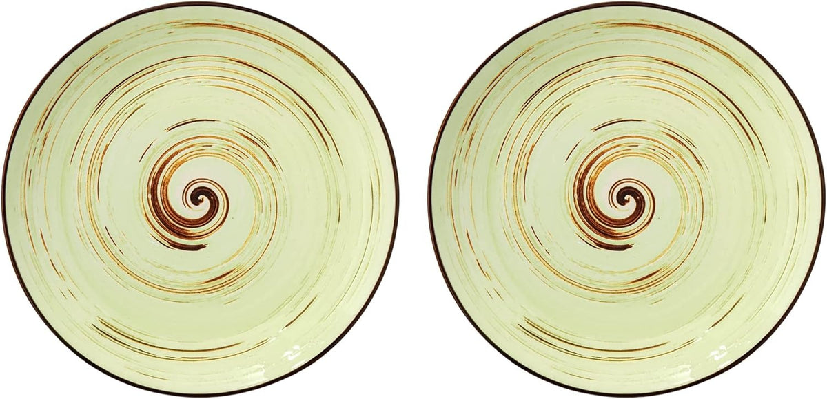 Wilmax Teller 25,5 cm 2er-Set Pistazie aus Porzellan