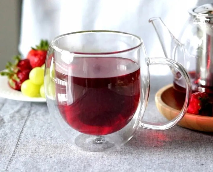 Wilmax Doppelwandige Tasse 500 ml Transparent aus Glas
