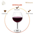Wilmax Weinglas 800 ml 6er-Set Transparent aus Wilmax Crystalline-Serie