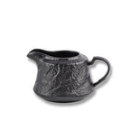 Wilmax Sahnekännchen 260 ml Schwarz aus Porzellan