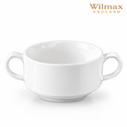 Wilmax Suppentasse 350 ml 4er-Set Weiß aus Porzellan