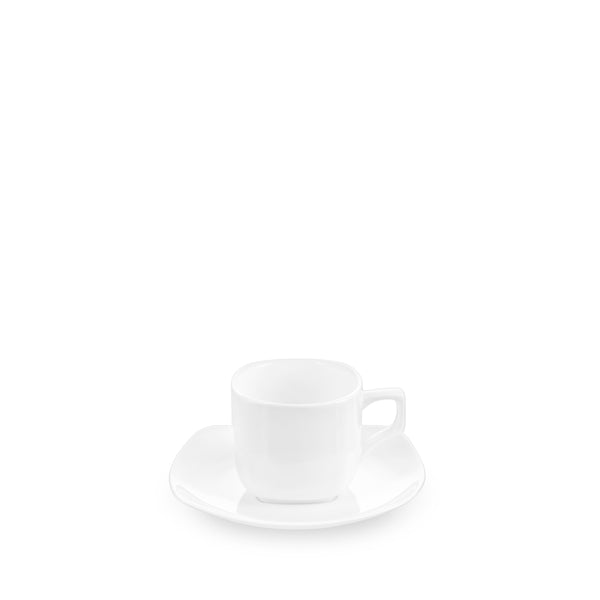 Wilmax Kaffee- und Teetassen mit Untertassen 90 ml 6er Set WL-993041/6C