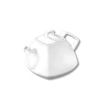 Wilmax Kaffee- und Teekanne mit integriertem Ausgusssieb 1050 ml Weiß aus Porzellan