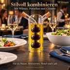 Wilmax Öl- und Essigflasche 300/60 ml Transparent aus Glas