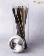 Wilmax Vorratsglas 1300 ml mit Edelstahldeckel Transparent