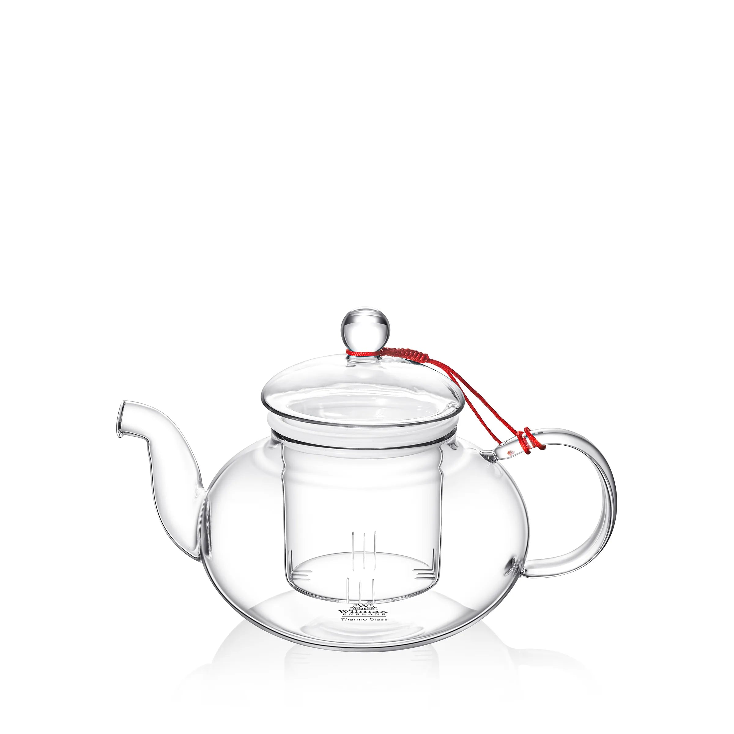 Wilmax Teekanne 620 ml mit Glasfilter Transparent aus Thermoglas