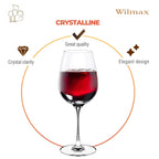 Wilmax Weinglas 580 ml 2er-Set Transparent aus Wilmax Crystalline-Serie