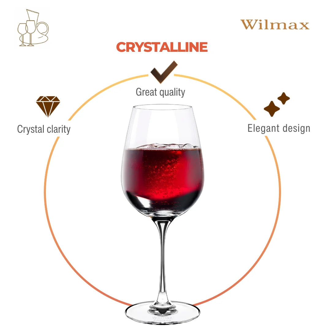 Wilmax Weinglas 580 ml 2er-Set Transparent aus Wilmax Crystalline-Serie
