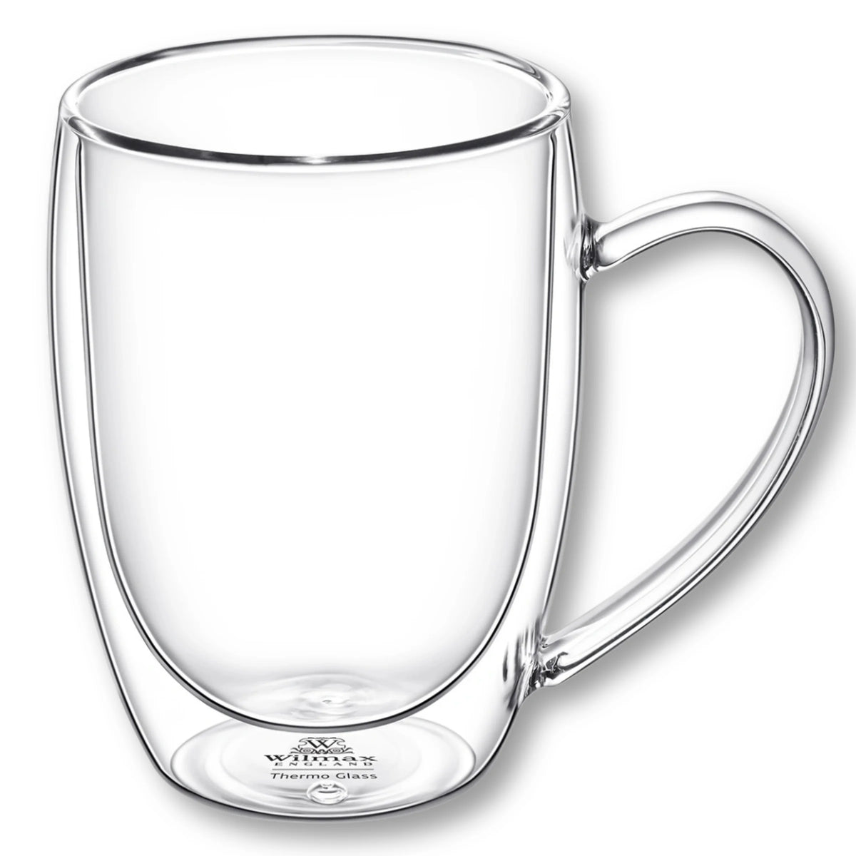 Wilmax Doppelwandiger Becher 400 ml Transparent aus Glas