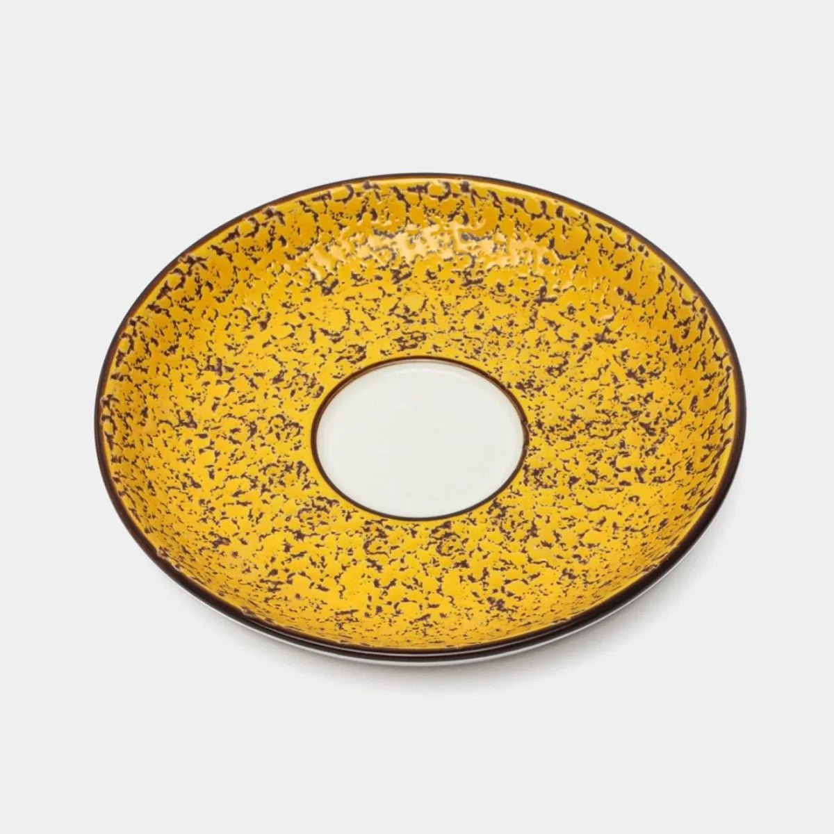 Wilmax Untertasse 11 cm Gelb aus Porzellan