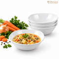 Wilmax Schale 345 ml 14,5 × 14,5 cm 4er-Set Weiß aus Porzellan