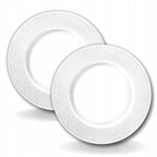 Wilmax Teller 28 cm 2er-Set Weiß aus Porzellan