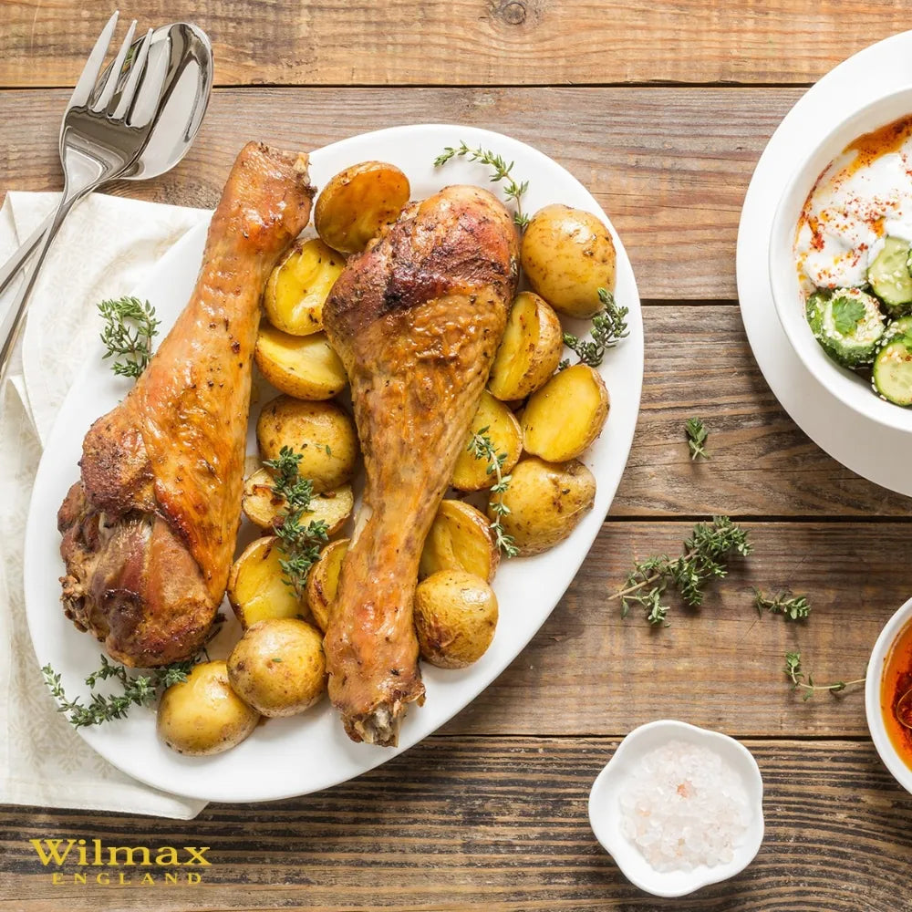 Wilmax Platte 30,5 cm Weiß aus Porzellan