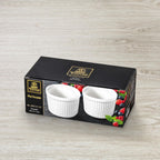 Wilmax Ramekins Ø 8,5 cm 260 ml 2er-Set Weiß aus Porzellan