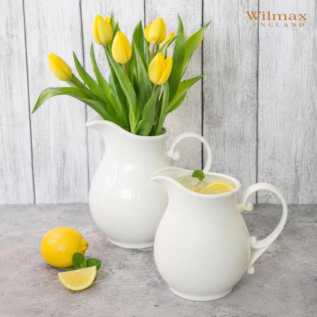 Wilmax Krug 830 ml Weiß aus Porzellan