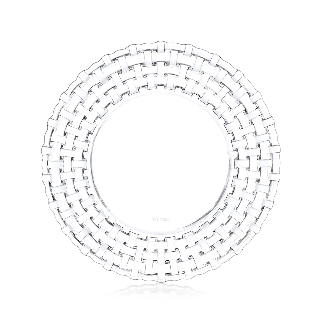 Wilmax Platzteller Ø 33 cm Transparent aus Glas