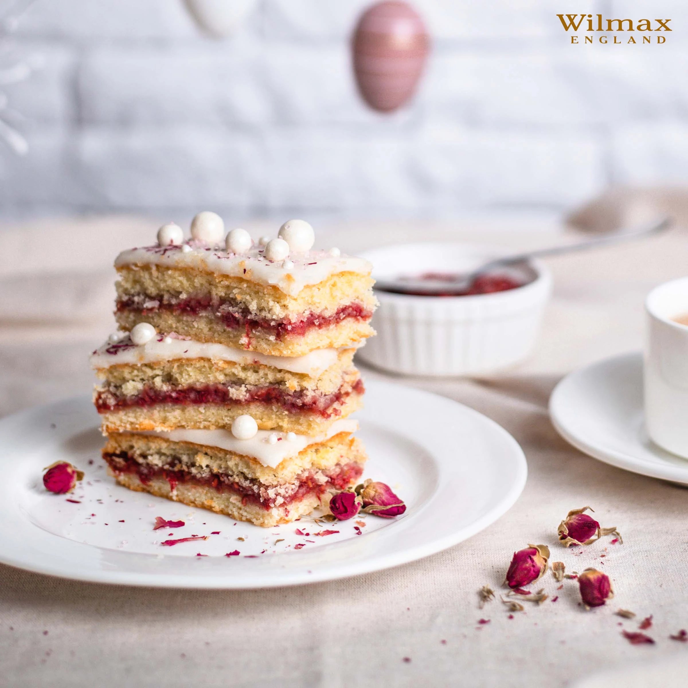 Wilmax Dessertteller 20 cm Weiß aus Porzellan