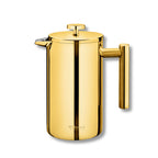 Wilmax Doppelwandige French Press 1000 ml Gold aus Edelstahl