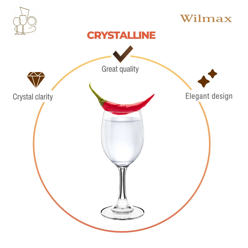 Wilmax Wodka- und Likörglas 65 ml 6er-Set Transparent aus Wilmax Crystalline-Serie