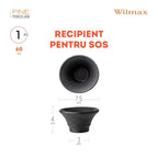 Wilmax Saucenschälchen 6er Set 7.5 x 4 cm Schwarz WL-661134/A6