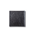 Wilmax Quadratische Servierplatte 13 × 13 cm Schwarz aus Porzellan