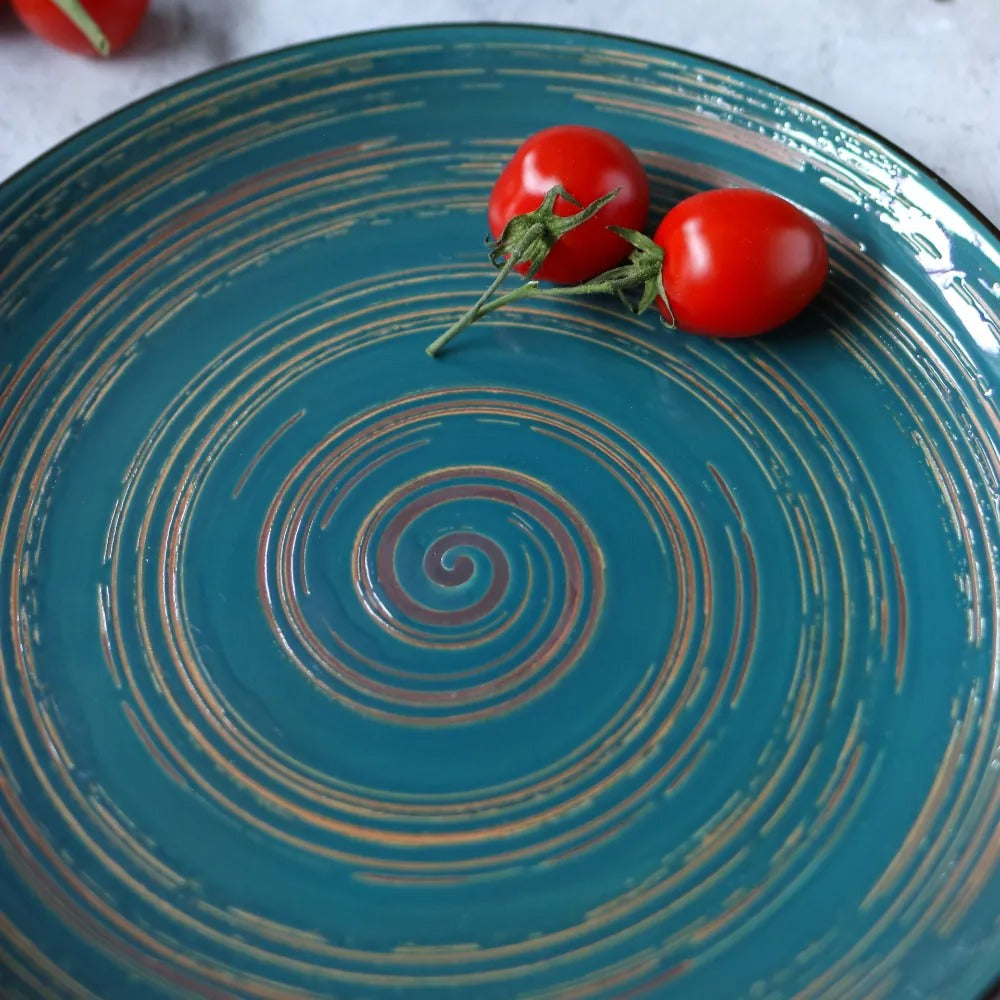 Wilmax Teller 20,5 cm Grün aus Porzellan