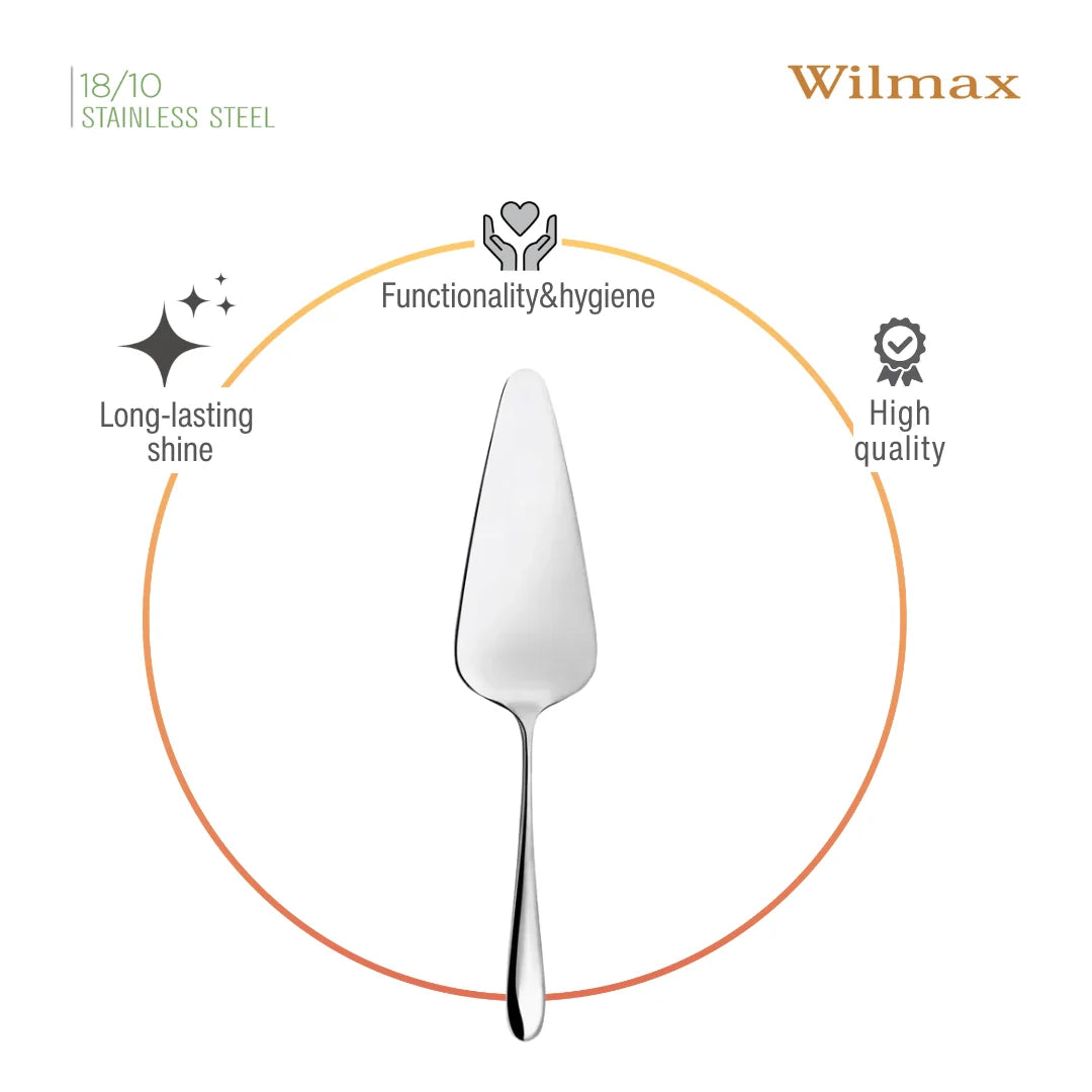 Wilmax Tortenheber 22 cm Silber aus Edelstahl