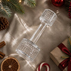 Wilmax Kerzenhalter 15 × 7 cm Transparent aus Glas