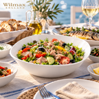 Wilmax Schale 1300 ml 21,5 × 21,5 cm Weiß aus Porzellan