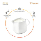 Wilmax Milchkännchen 310 ml Weiß Porzellan Ilona WL-995027/1C