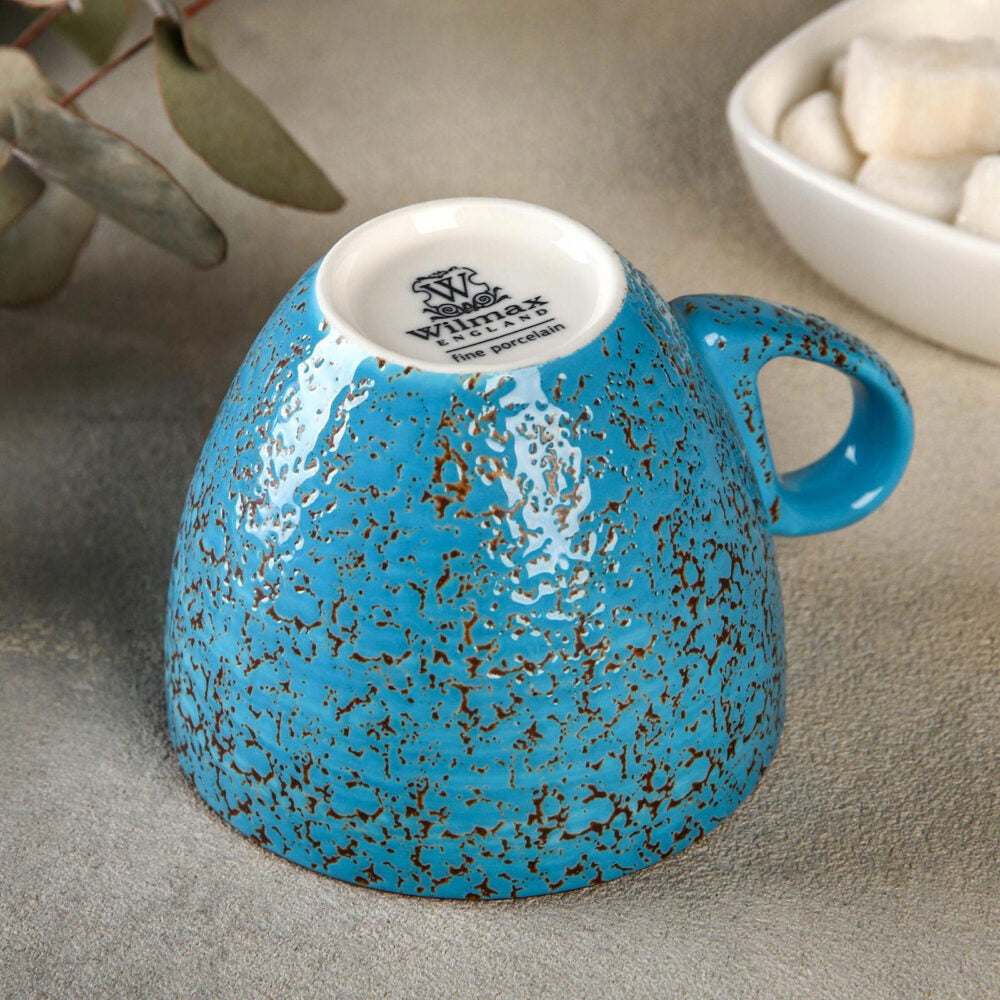 Wilmax Espressotasse 75 ml Blau aus Porzellan