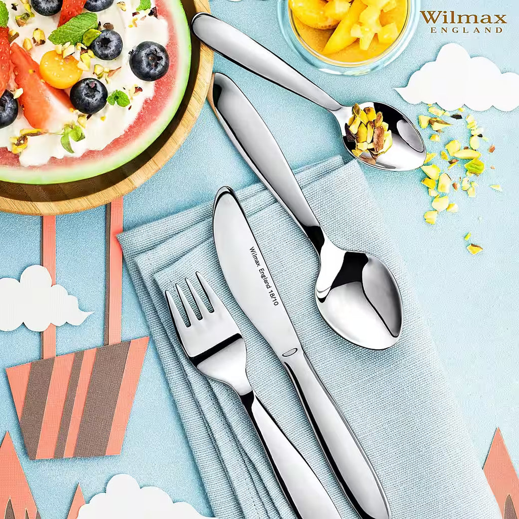 Wilmax Kinderbesteck Set 4-teilig Edelstahl WL-999901/4G