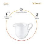 Wilmax Sahnekännchen 300 ml Weiß aus Porzellan