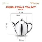 Wilmax Teekanne 1200 ml Edelstahl WL-551101/1C